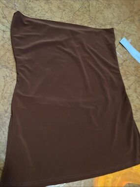 Timing Brown Strapless Top NWT Women’s Sz Sm
